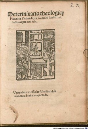 Determinatio Theologicae facultatis Parisiensis super Doctrina Lutheriana