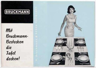 Bruckmann-Bestecke. Mit Bruckmann-Bestecken die Tafel decken. (Broschüre)