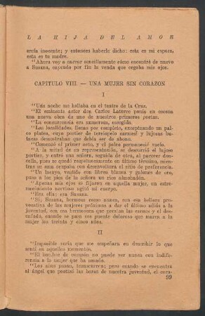 Capítulo VIII - Una mujer sin corazón