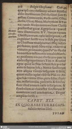 Caput XLI. In Quo Habetur Recapitulatio totius libri