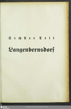 Sechster Teil. Langenbernsdorf