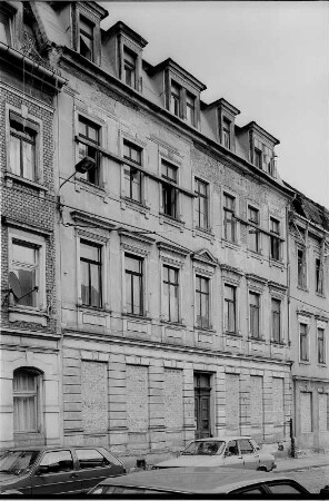 Dresden-Neustadt, Schönfelder Straße 7. Wohnhaus (um 1890). Straßenansicht