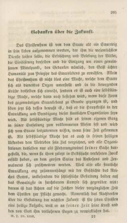 295-320 Gedanken über die Zukunft