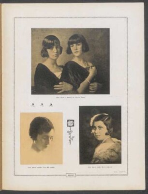 Srtas. Elena y Martha de Herrera Nebel [y] Srta. María Josefina Pérez de Castillo [y] Srta. María Emilia Muñoz Casterás - (Foto. Jarawoff)
