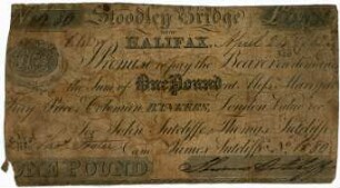 Geldschein, 1 Pfund, 24.4.1823