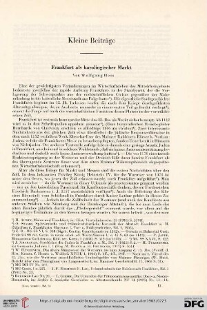 74: Frankfurt als karolingischer Markt