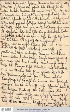 Postkarte vom 31.07.1908