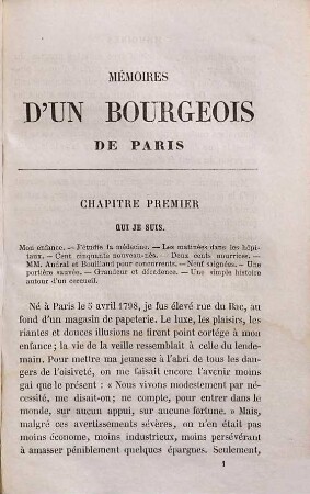 Mémoires d'un bourgeois de Paris, 1