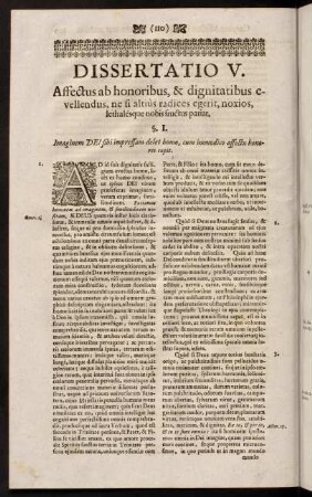 110-125, Dissertatio V.