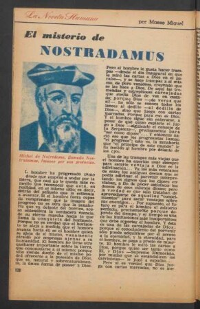 El misterio de Nostradamus : La novela humana