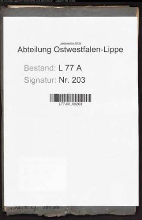 Beschwerde der Kolonen Tegeler, Pollmann, Frohne und Wistinghausen zu Augustdorf über die Amtsführung des Bauerrichters Strate zu Augustdorf