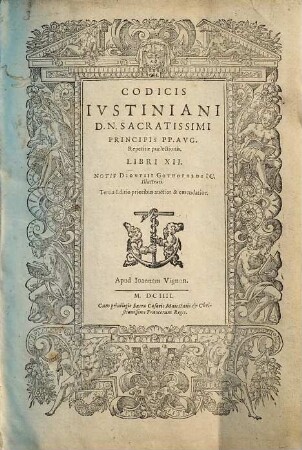 Codicis Iustiniani d.n. sacratissimi principis pp. aug. repetitae praelectionis libri XII