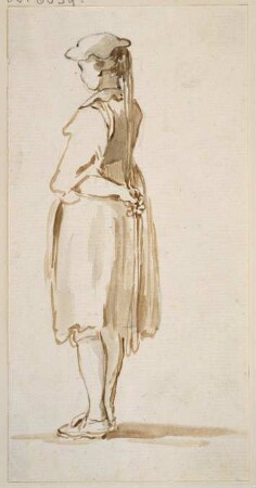 Stehendes Mädchen in Tracht