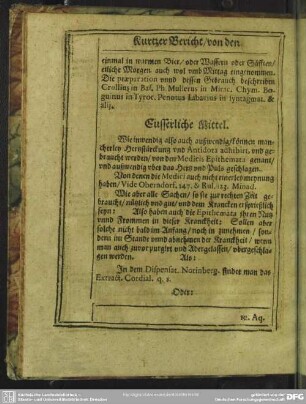 Eusserliche Mittel