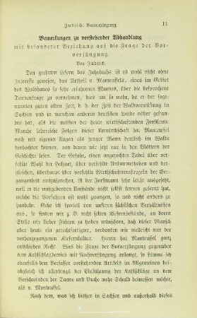 I.2. Bemerkungen zu vorstehender Abhandlung mit besonderer Beziehung auf die Frage der Vorverjüngung
