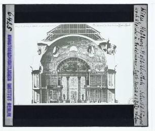 Wien, Hofbibliothek : Schnitt durch den Kuppelraum