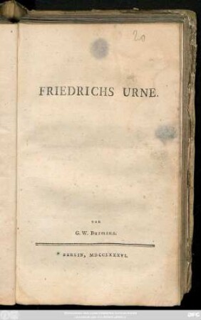 Friedrichs Urne