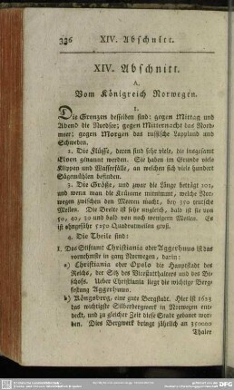 XIV. Abschnitt. Vom Königreich Norwegen
