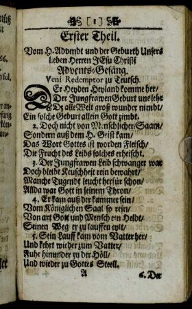 Advents-Gesäng.