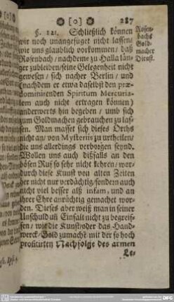 § 121. Rosenbachs Goldmacher-Dienst