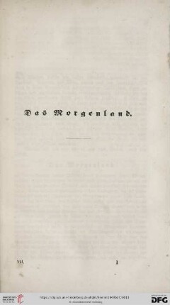 Das Morgenland