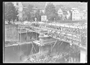 Bau der Tauberbrücke