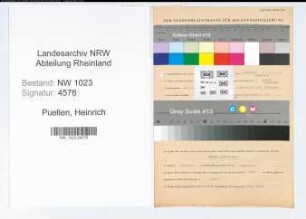 Entnazifizierung Heinrich Puellen , geb. 08.10.1893 (Zollsekretaer)