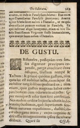 269-320, De Gustu.