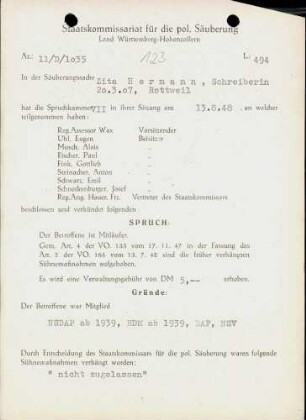 Hermann, Zita