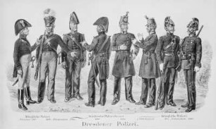 Dresdner Polizei 1815-1868 : G. Müller. Dresdner Polizei (1815-1868), Aquarell. Dresden, Stadtmuseum