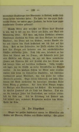 58. Der Bürgerstand
