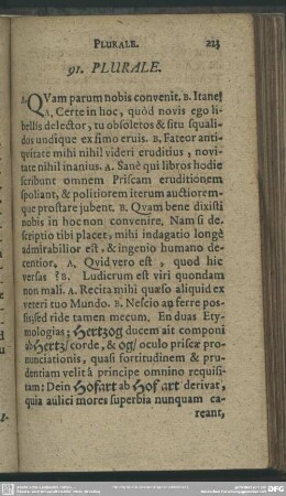 91. Plurale