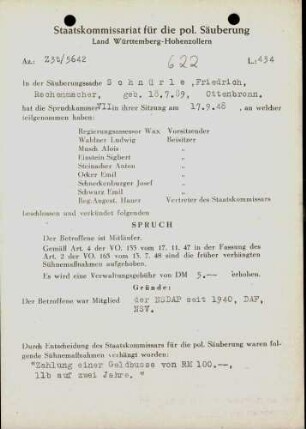 Schnürle, Friedrich