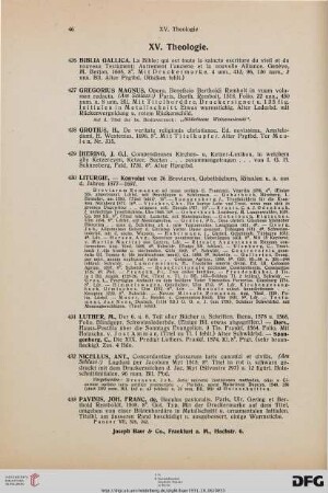 Theologie (Nr. 426-433)