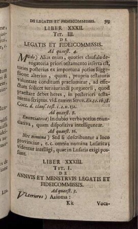 Liber XXXIII.