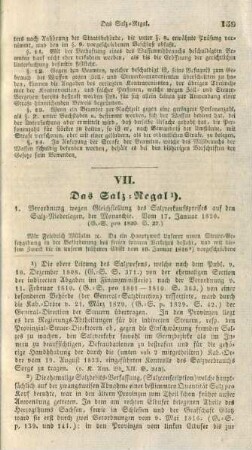 VII. Das Salz-Regal