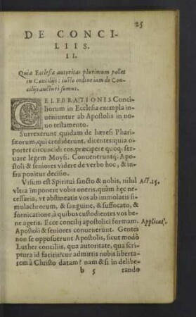 De conciliis. II.