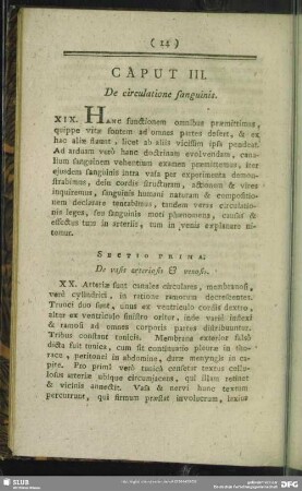 Caput III. De circulatione sanguinis