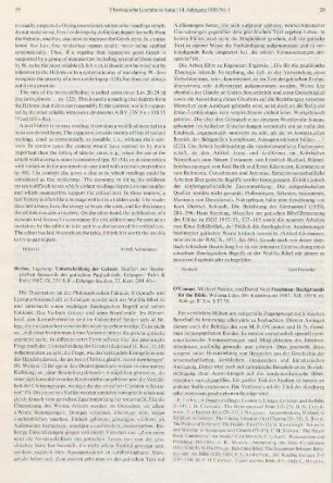 20-21 [Rezension] Backgrounds for the Bible