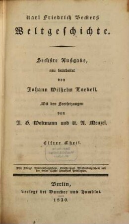 Karl Friedrich Becker's Weltgeschichte, 11