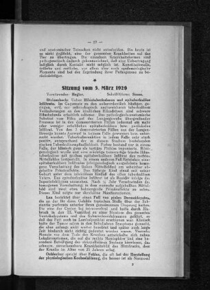 Sitzung am 5. März 1929