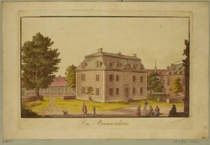 Das Brunnenhaus auf der Festung Königstein in der Sächsischen Schweiz von Osten, aus einer Serie nach Engelbrechts Prospekten der Festung Königstein 1735 von Pinz