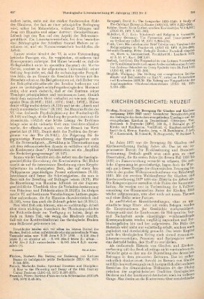 Kirchengeschichte: Neuzeit