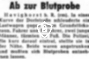Ab zur Blutprobe