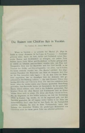 Die Ruinen von Chichén Itzá in Yucatan
