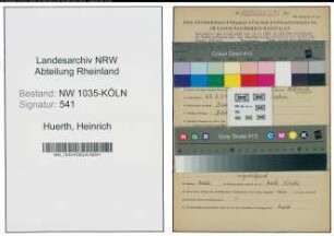 Entnazifizierung Heinrich Huerth , geb. 25.05.1907 (Bergmann)