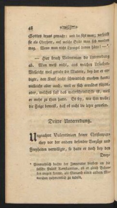 Dritte Unterredung