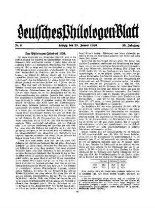 Das Philologen-Jahrbuch 1929