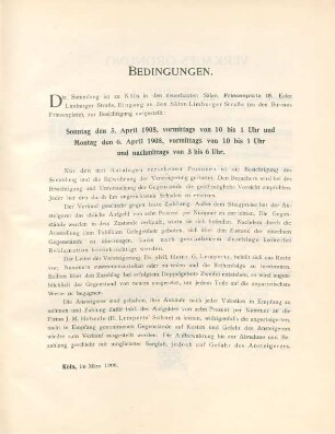 Bedingungen