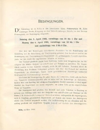 Bedingungen